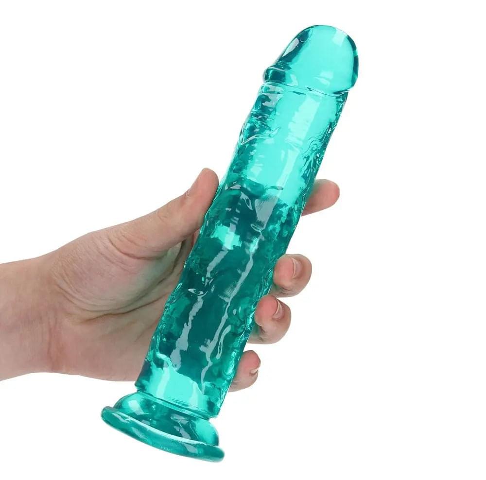 REALROCK 20 cm Straight Dildo - Turquoise - Turquoise 20 cm (8'') Dong Shots Toys Discreet Intimate Essentials.