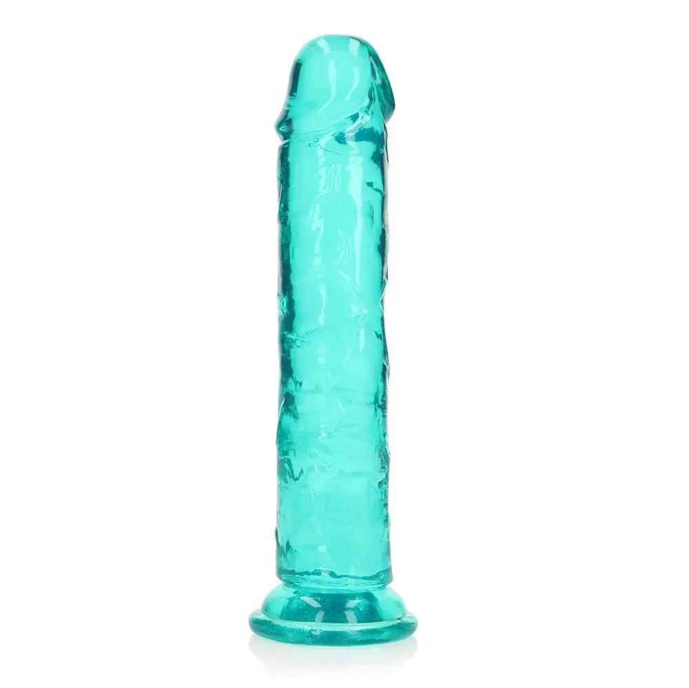 REALROCK 20 cm Straight Dildo - Turquoise - Turquoise 20 cm (8'') Dong Shots Toys Discreet Intimate Essentials.