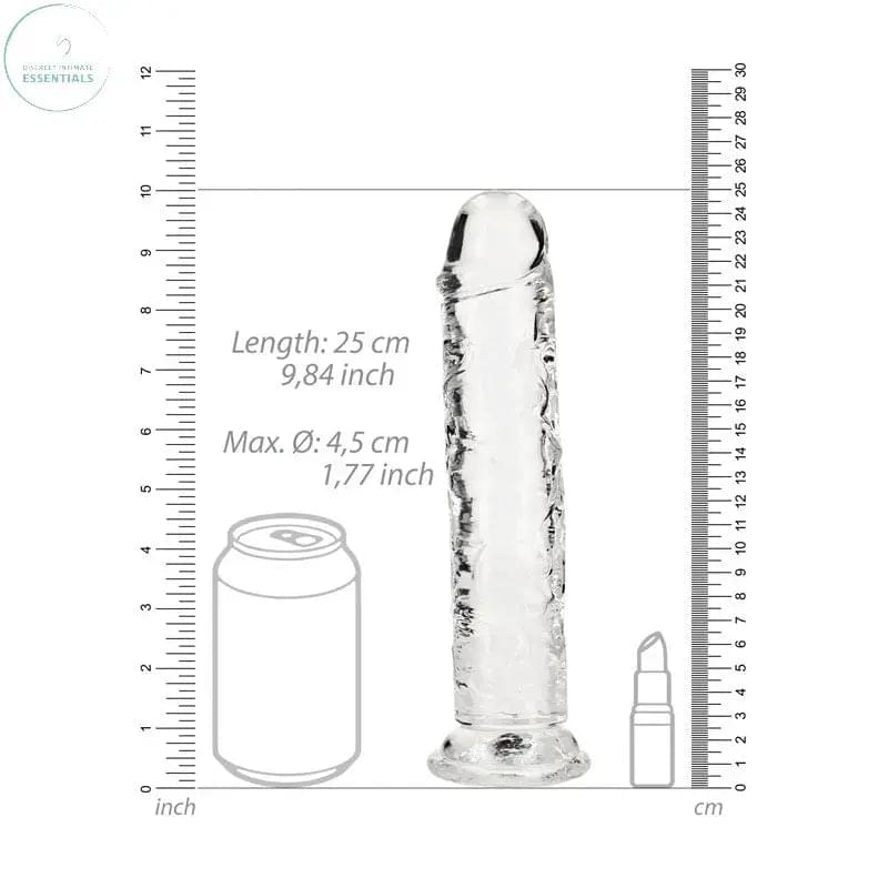 REALROCK 25 cm Straight Dildo -  -  25 cm (10'') Dong Shots Toys Discreet Intimate Essentials.