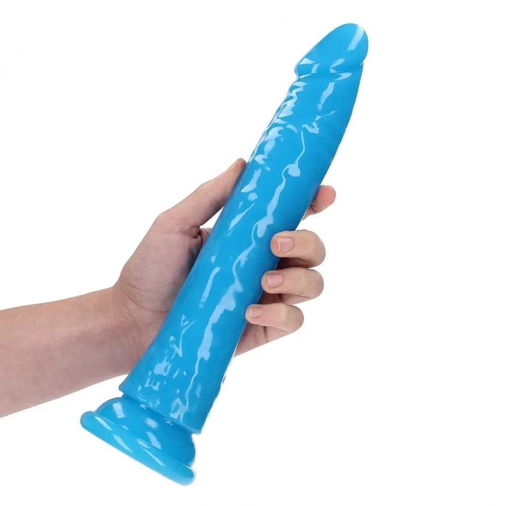 REALROCK 29 cm Slim Glow in the Dark Neon -  - Glow in Dark  29 cm (11'') Dong Shots Toys Discreet Intimate Essentials.
