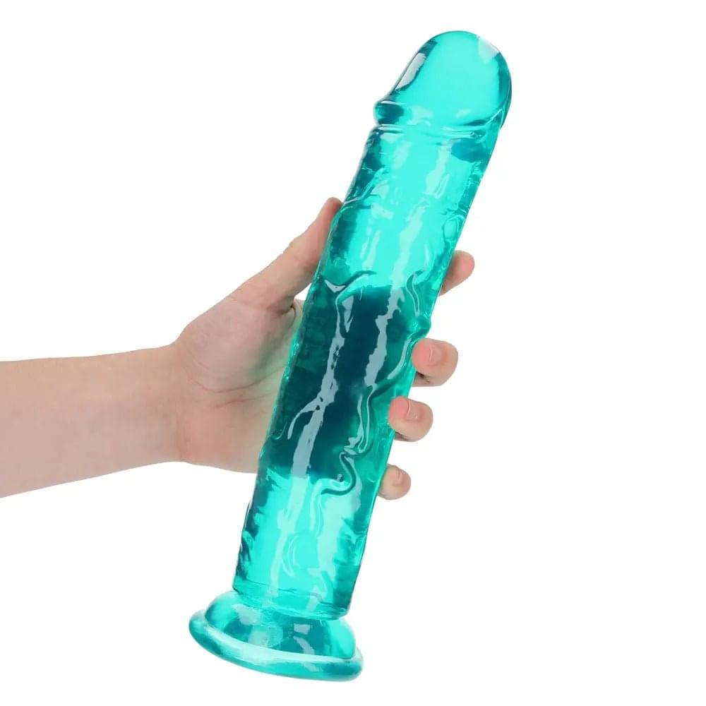 REALROCK 31 cm Straight Dildo - Turquoise - Turquoise 31 cm (11'') Dong Shots Toys Discreet Intimate Essentials.