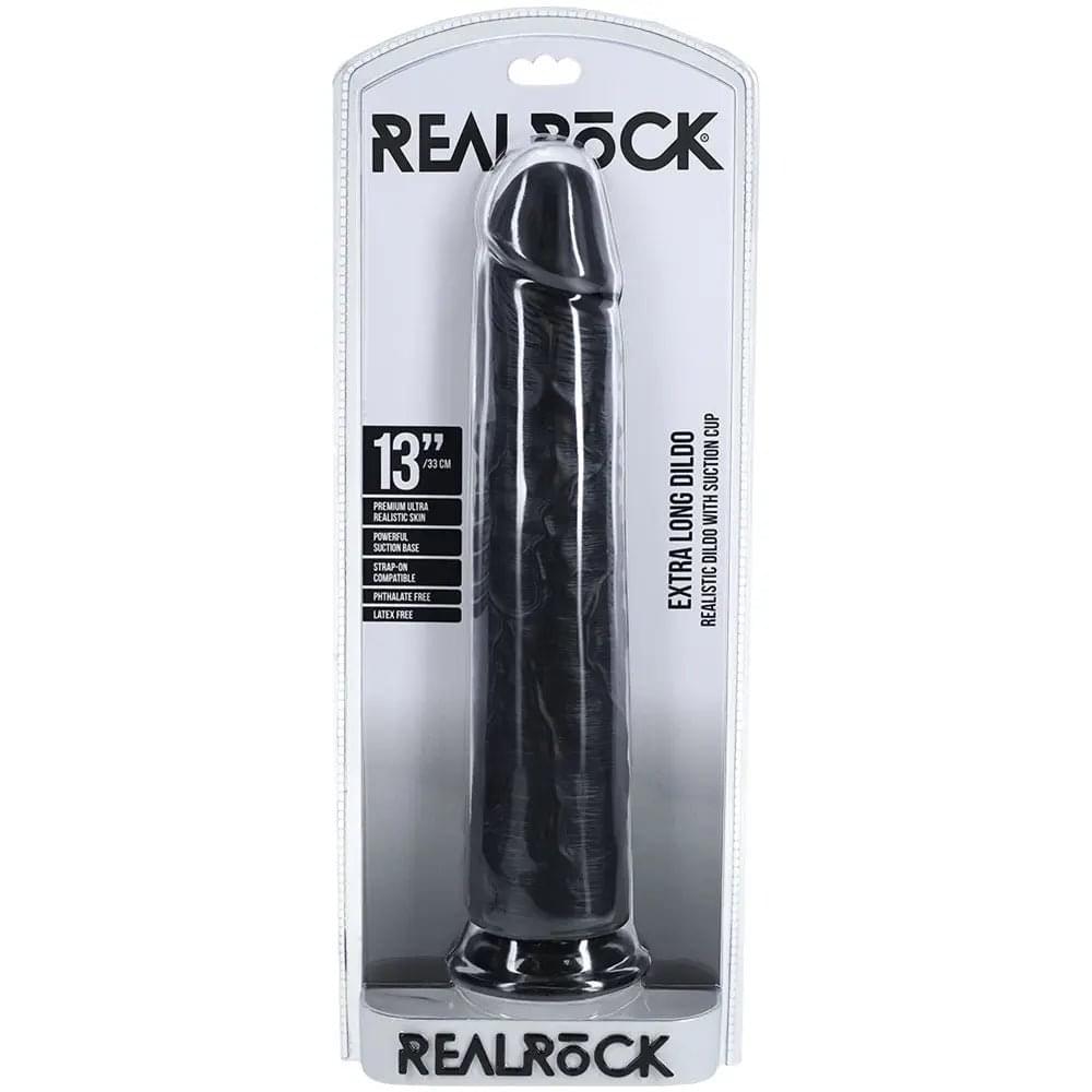 REALROCK 33cm Extra Long Dildo -  -  33 cm (13'') Extra Long Dong Shots Toys Discreet Intimate Essentials.