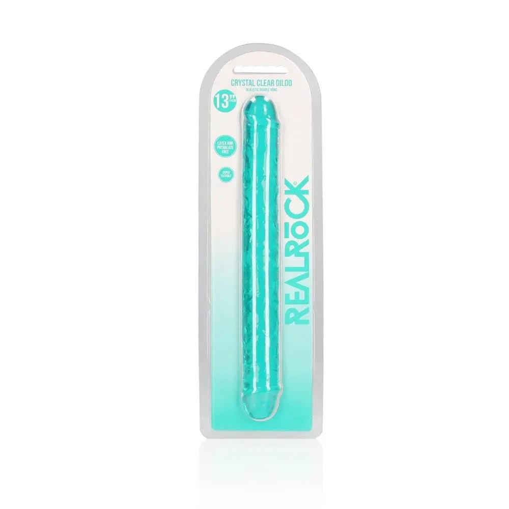 REALROCK 34 cm Double Dong - Turquoise - Turquoise 34 cm (14'') Double Dong Shots Toys Discreet Intimate Essentials.
