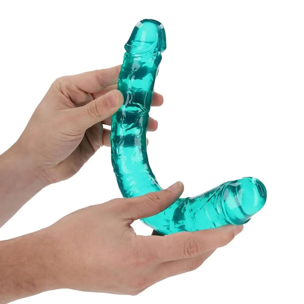 REALROCK 34 cm Double Dong - Turquoise - Turquoise 34 cm (14'') Double Dong Shots Toys Discreet Intimate Essentials.