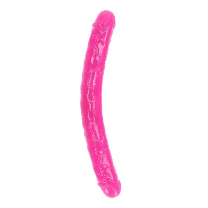 REALROCK 38 cm Double Dong Glow -  -  38 cm (15'') Double Dong Shots Toys Discreet Intimate Essentials.