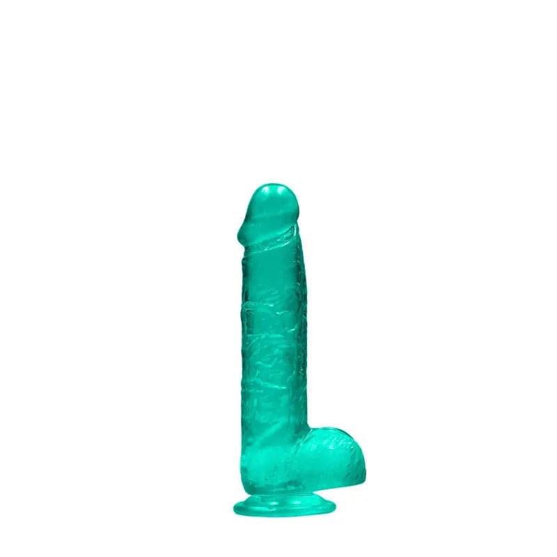 REALROCK 6'' Realistic Dildo With Balls - Turquoise 15.2 cm Dong Shots Toys Discreet Intimate Essentials.