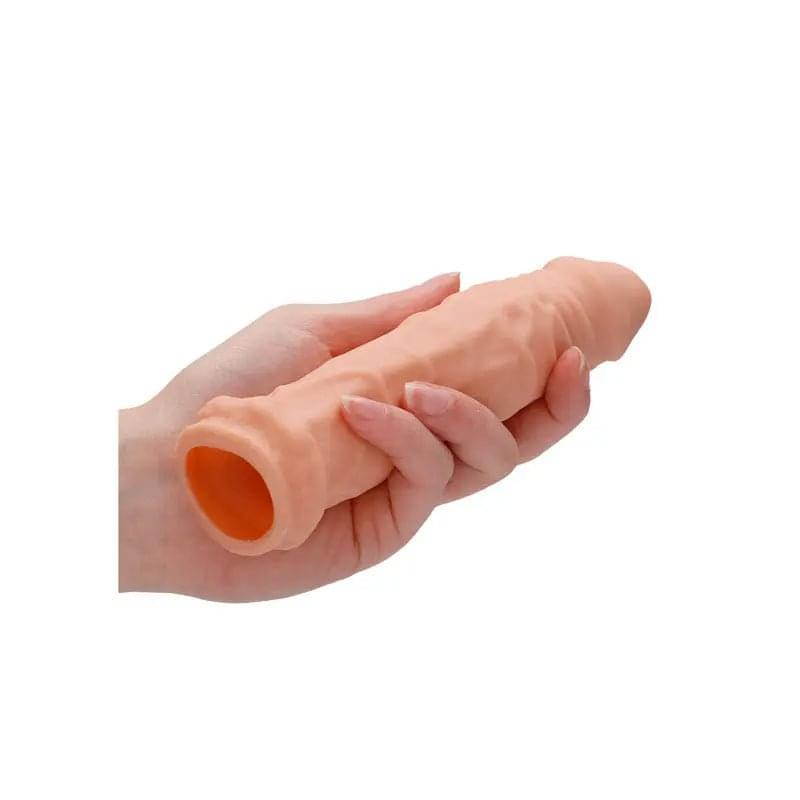 REALROCK 6'' Realistic Penis Sleeve -  15.2 cm Penis Extension Sleeve Shots Toys Discreet Intimate Essentials.
