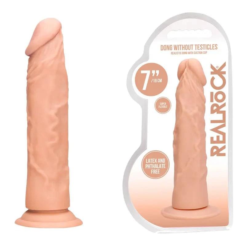 REALROCK 7'' Realistic Dildo -  17.8 cm Dong Shots Toys Discreet Intimate Essentials.