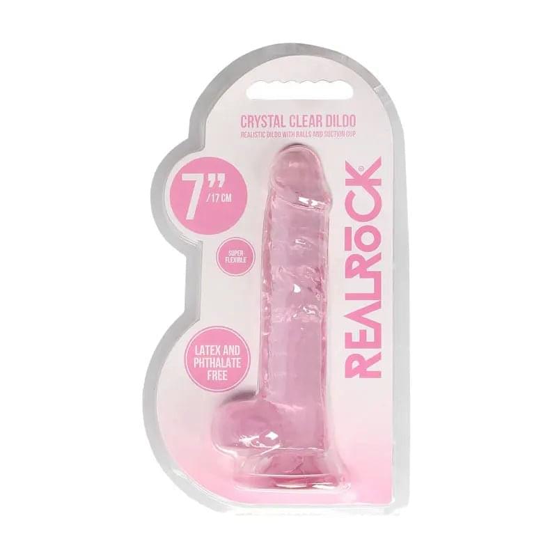 REALROCK 7'' Realistic Dildo With Balls -  17.8 cm Dong Shots Toys Discreet Intimate Essentials.