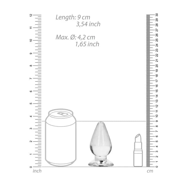 REALROCK 9 cm Anal Plug -  -  9 cm (3.5'') Butt Plug Shots Toys Discreet Intimate Essentials.