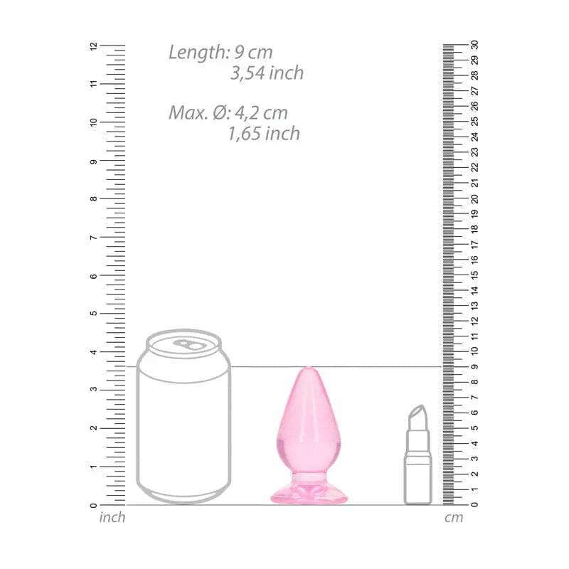 REALROCK 9 cm Anal Plug -  -  9 cm (3.5'') Butt Plug Shots Toys Discreet Intimate Essentials.
