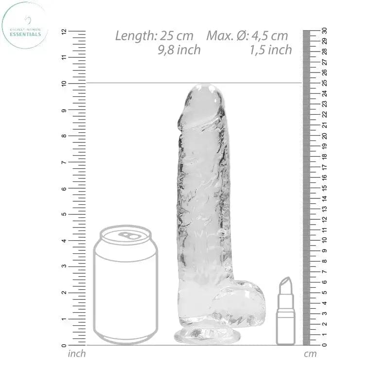 RealRock 9'' Realistic Dildo With Balls -  22.9 cm Dong Shots Toys Discreet Intimate Essentials.