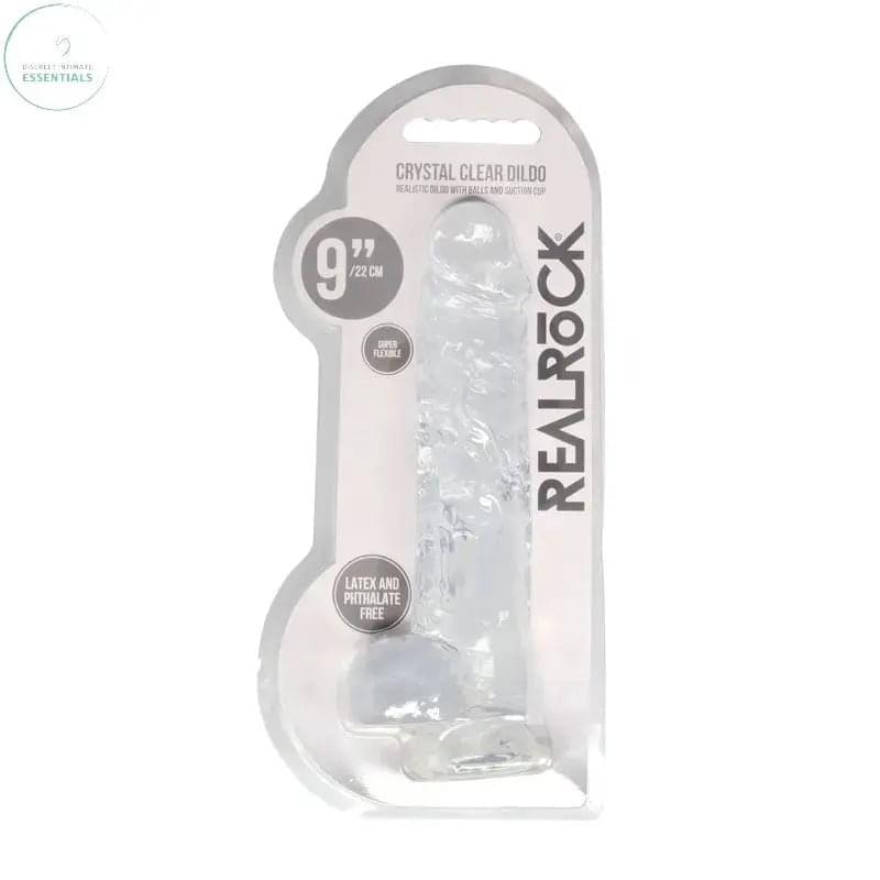 RealRock 9'' Realistic Dildo With Balls -  22.9 cm Dong Shots Toys Discreet Intimate Essentials.