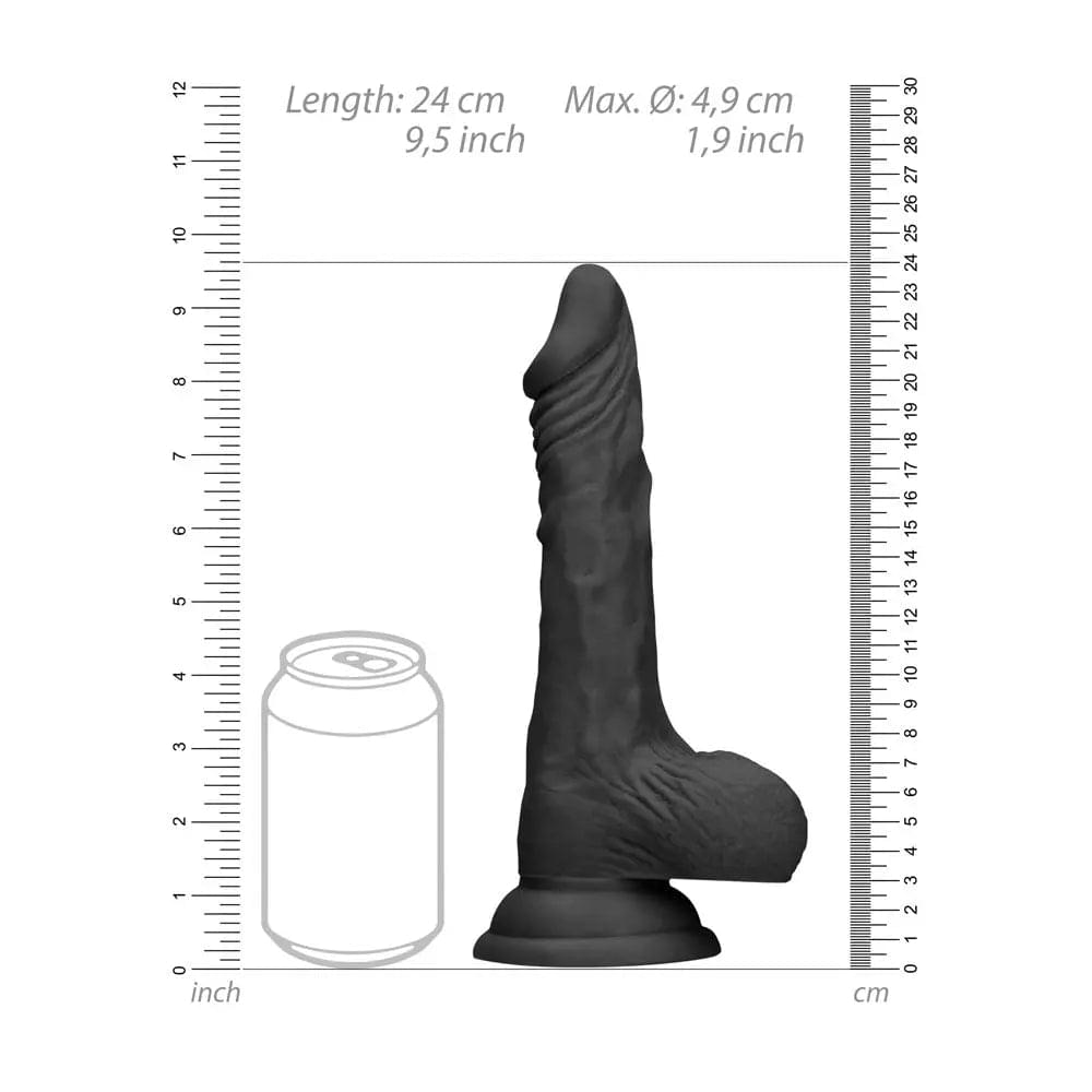 REALROCK 9'' Realistic Dong with Balls -  -  22.9 cm Dong Shots Toys Discreet Intimate Essentials.