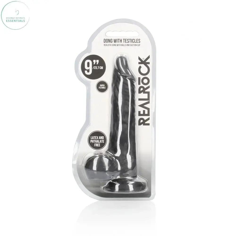 REALROCK 9'' Realistic Dong with Balls -  -  22.9 cm Dong Shots Toys Discreet Intimate Essentials.
