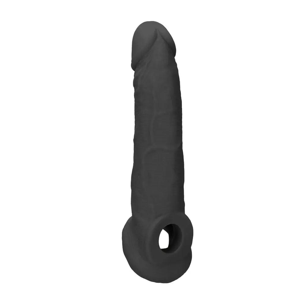 REALROCK 9'' Realistic Penis Extender with Rings -  -  22.9 cm Penis Extension Sleeve Shots Toys Discreet Intimate Essentials.