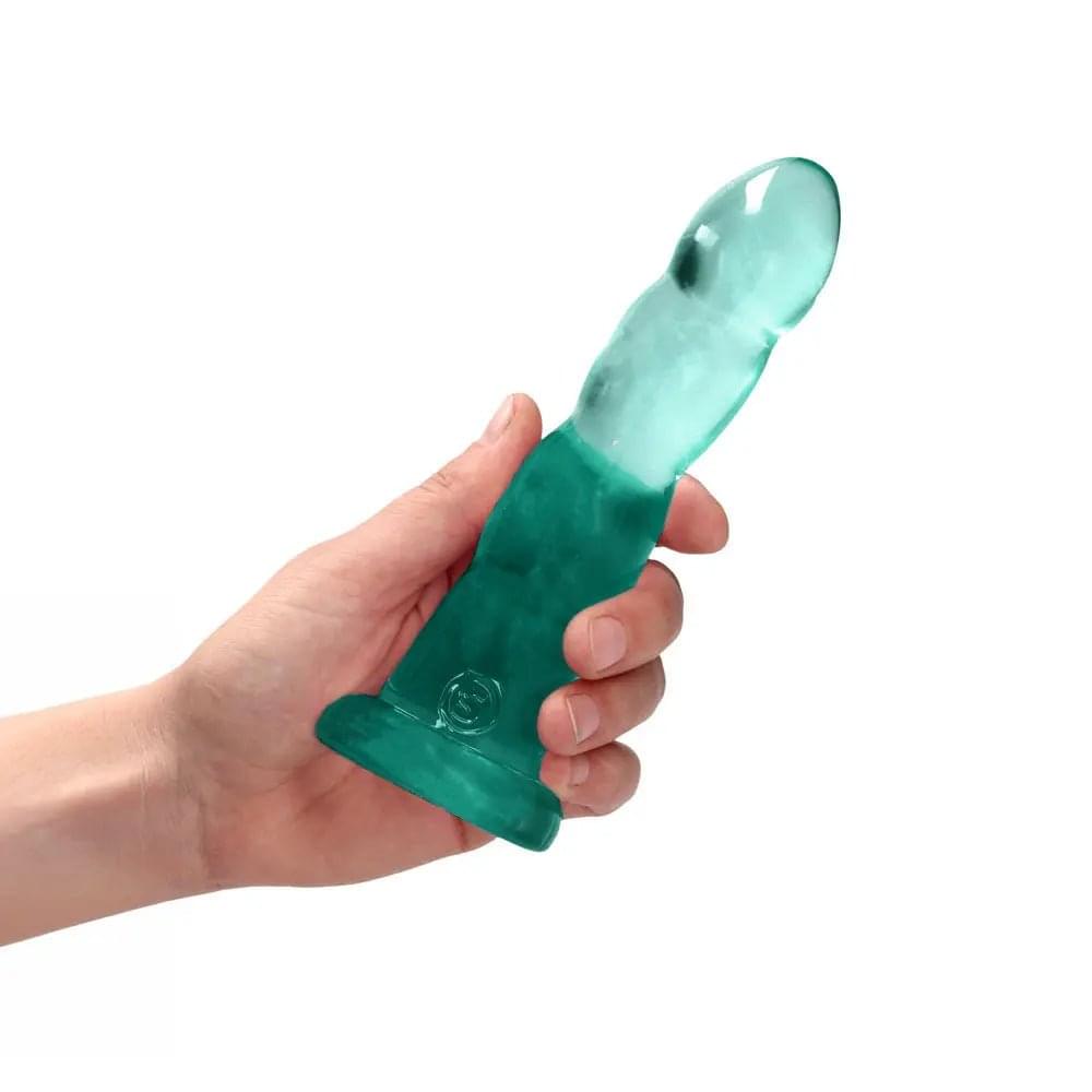 REALROCK Dildo With Suction - 17 cm - Turquoise - Turquoise 17 cm Dildo Shots Toys Discreet Intimate Essentials.