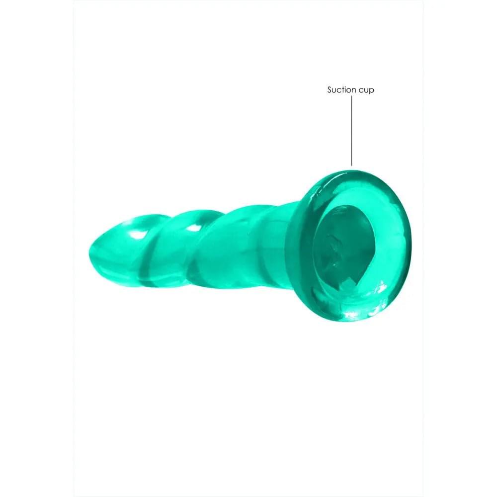 REALROCK Dildo With Suction - 17 cm - Turquoise - Turquoise 17 cm Dildo Shots Toys Discreet Intimate Essentials.