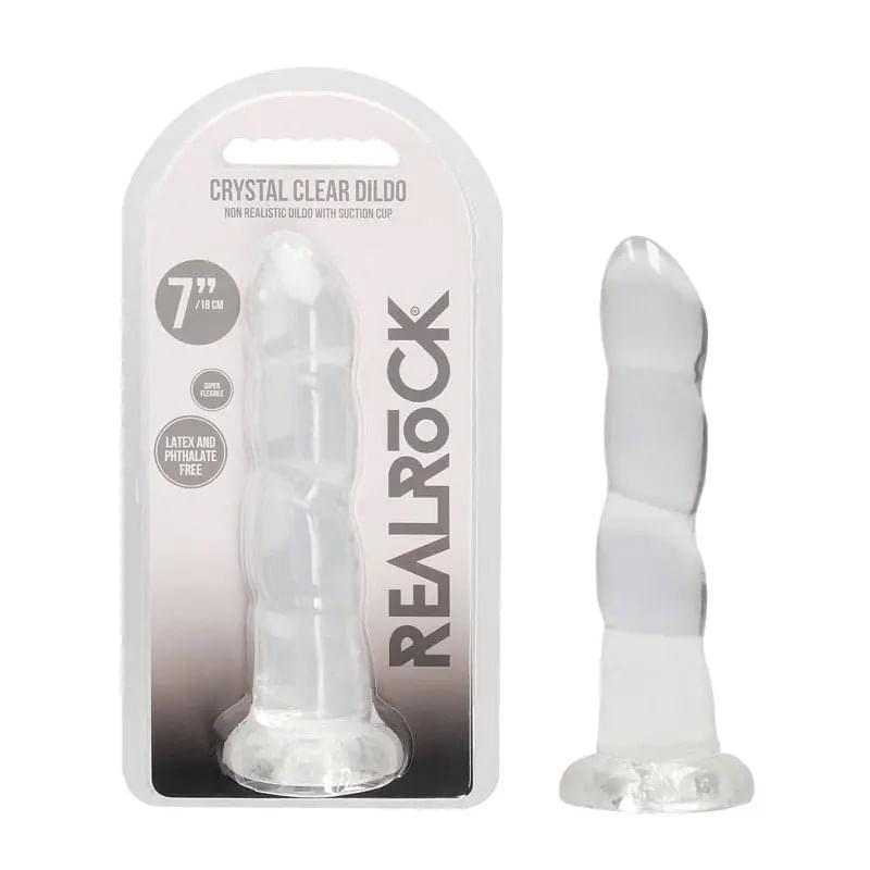 REALROCK Non Realistic Dildo With Suctio - Shots Toys Discreet Intimate Essentials.