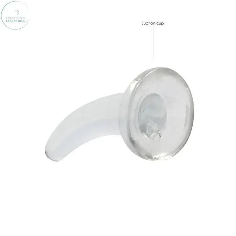 REALROCK Non Realistic Dildo With Suction Cup - 11.5 cm -  11.5 cm Curved Pegging Dong Shots Toys Discreet Intimate Essentials.