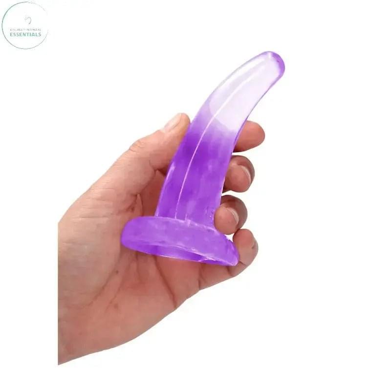 REALROCK Non Realistic Dildo With Suction Cup - 11.5 cm -  11.5 cm Curved Pegging Dong Shots Toys Discreet Intimate Essentials.