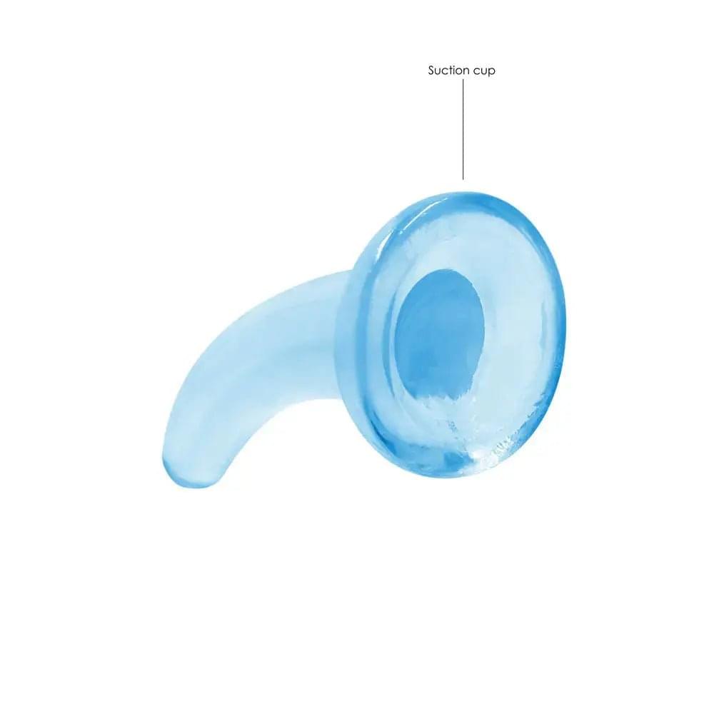 REALROCK Non Realistic Dildo With Suction Cup - 11.5 cm -  -  11.5 cm Curved Pegging Dong Shots Toys Discreet Intimate Essentials.