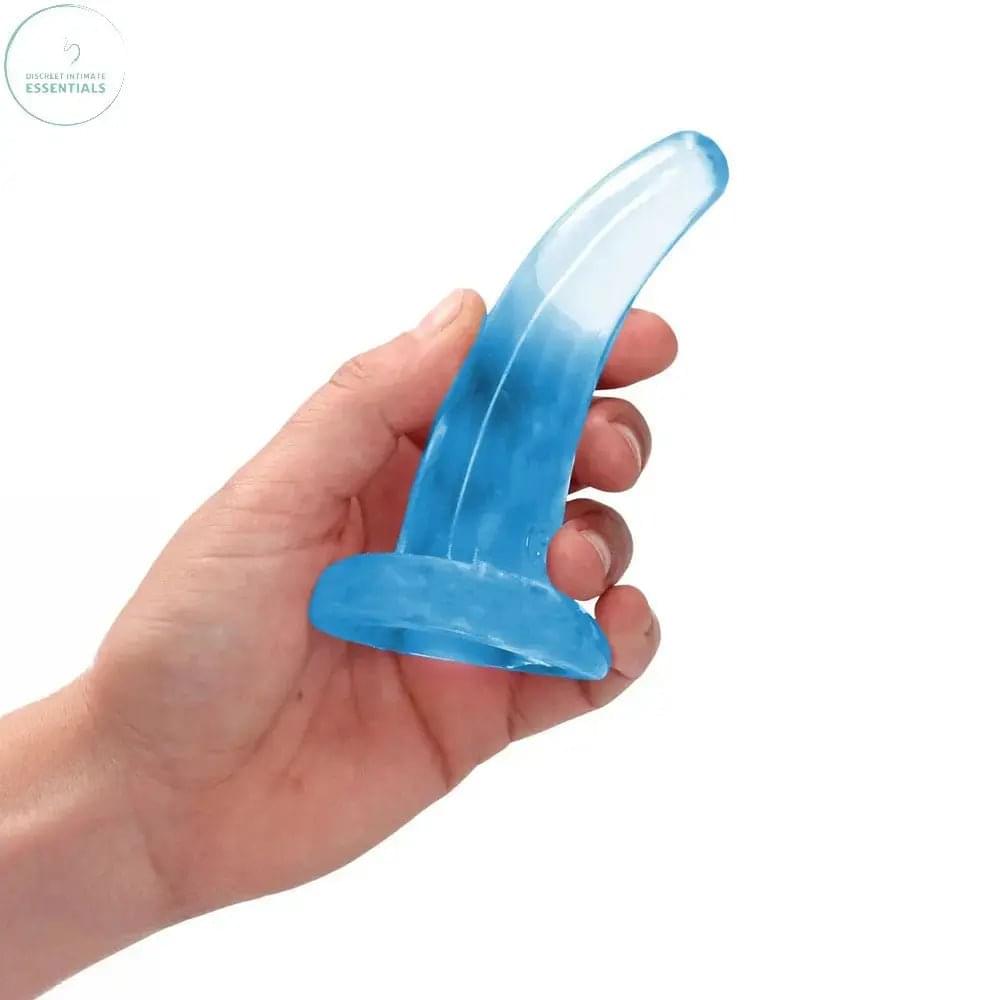 REALROCK Non Realistic Dildo With Suction Cup - 11.5 cm -  -  11.5 cm Curved Pegging Dong Shots Toys Discreet Intimate Essentials.