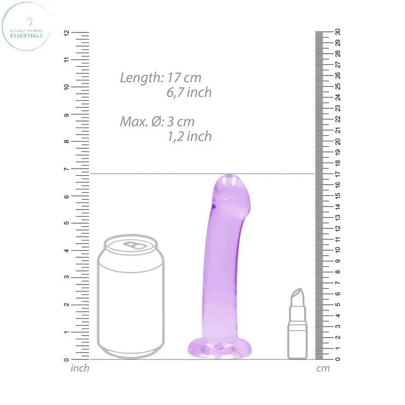 REALROCK Non Realistic Dildo With Suction Cup - 17 cm -  17 cm Dong Shots Toys Discreet Intimate Essentials.