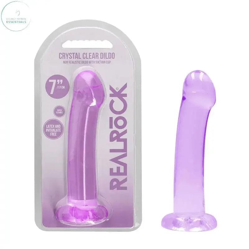 REALROCK Non Realistic Dildo With Suction Cup - 17 cm -  17 cm Dong Shots Toys Discreet Intimate Essentials.