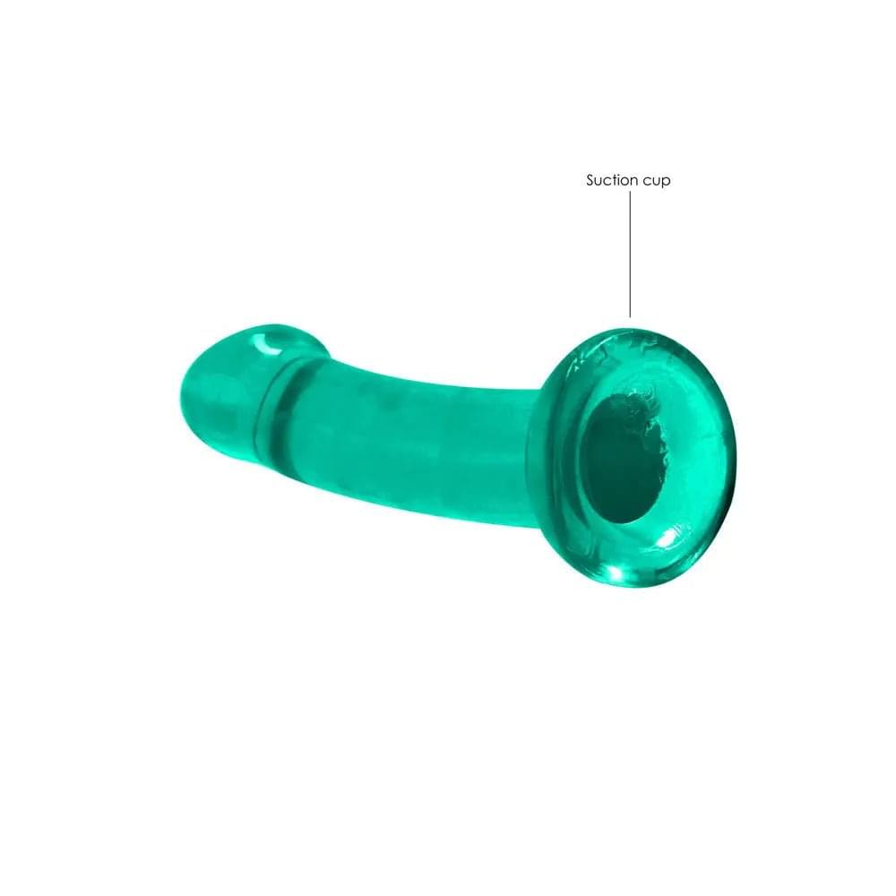 REALROCK Non Realistic Dildo With Suction Cup - 17 cm - Turquoise - Turquoise 17 cm Dong Shots Toys Discreet Intimate Essentials.