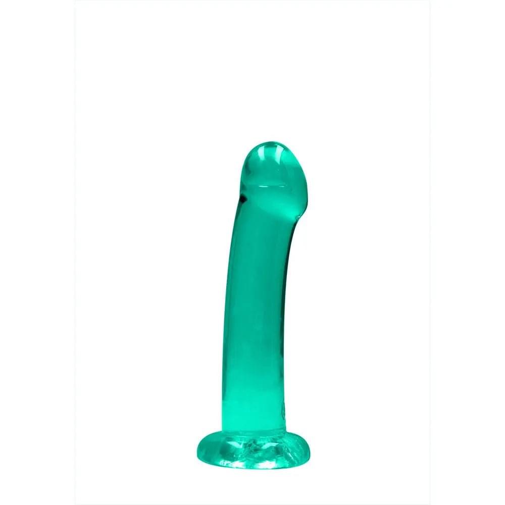 REALROCK Non Realistic Dildo With Suction Cup - 17 cm - Turquoise - Turquoise 17 cm Dong Shots Toys Discreet Intimate Essentials.