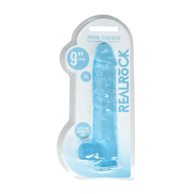 REALROCK Realistic Dildo With Balls 9IN - Shots Toys Discreet Intimate Essentials.