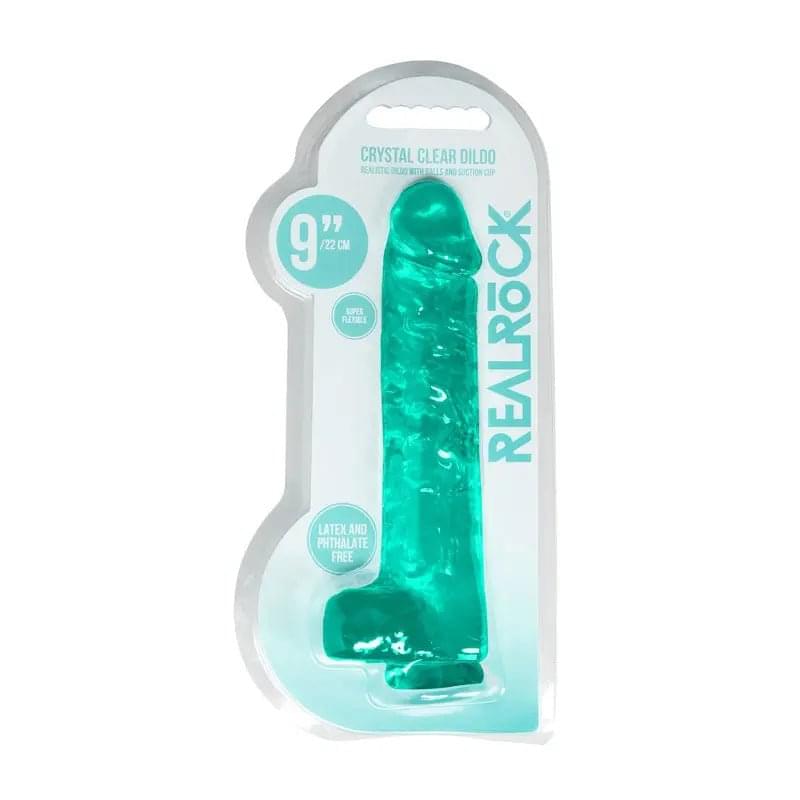 REALROCK Realistic Dildo With Balls 9IN - Shots Toys Discreet Intimate Essentials.