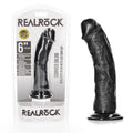REALROCK Realistic Regular Curved Dildo with Suction Cup - 15.5 cm -  15.5 cm (6'') Dong Shots Toys Discreet Intimate Essentials.