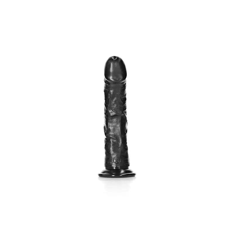 REALROCK Realistic Regular Curved Dildo with Suction Cup - 18 cm -  18 cm (7'') Dong Shots Toys Discreet Intimate Essentials.