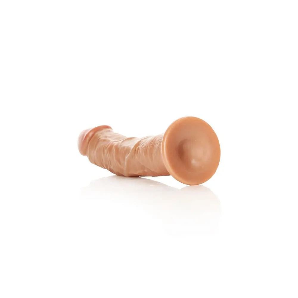 REALROCK Realistic Regular Curved Dildo with Suction Cup - 18 cm - Tan 18 cm (7'') Dong Shots Toys Discreet Intimate Essentials.