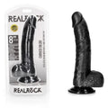 REALROCK Realistic Regular Curved Dong with Balls - 20.5 cm -  20.5 cm (8'') Dong Shots Toys Discreet Intimate Essentials.