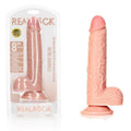 REALROCK Straight Realistic Dildo with Balls - 20.5 cm -  20.5 cm (8'') Dong Shots Toys Discreet Intimate Essentials.