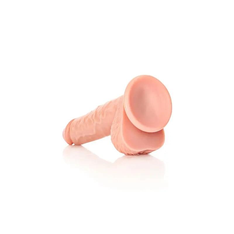 REALROCK Straight Realistic Dildo with Balls - 20.5 cm -  20.5 cm (8'') Dong Shots Toys Discreet Intimate Essentials.