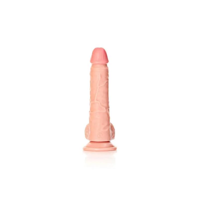REALROCK Straight Realistic Dildo with Balls - 20.5 cm -  20.5 cm (8'') Dong Shots Toys Discreet Intimate Essentials.