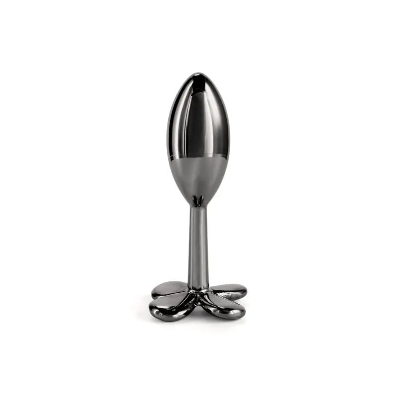 Shop affordable quality Rear Assets Clover - Gunmetal - Gunmetal 9.2 cm Metallic Butt Plug - Discreet Intimate Essentials - ANAL TOYS - NS Novelties