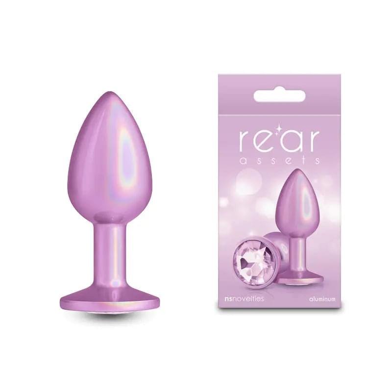 Rear Assets Iridescent - Small -  - Iridescent  7.1 cm Small Butt Plug NS Novelties Discreet Intimate Essentials.