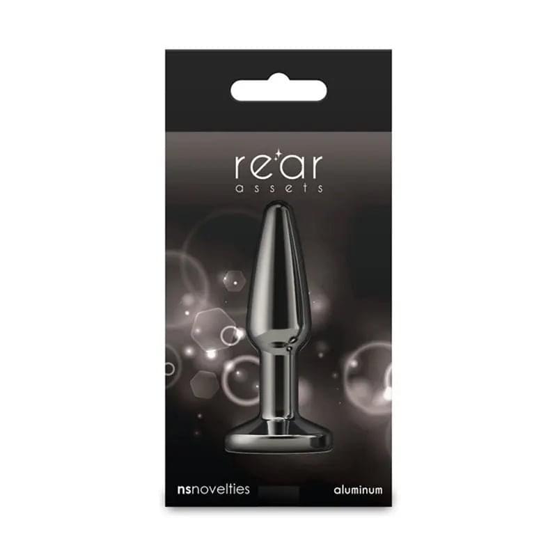 Rear Assets Tapered - Small - Gunmetal - NS Novelties Discreet Intimate Essentials.