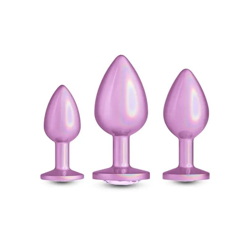 Rear Assets Trainer Kit - Iridescent  - Iridescent  Metallic Butt Plugs - Set of 3 Sizes NS Novelties Discreet Intimate Essentials.