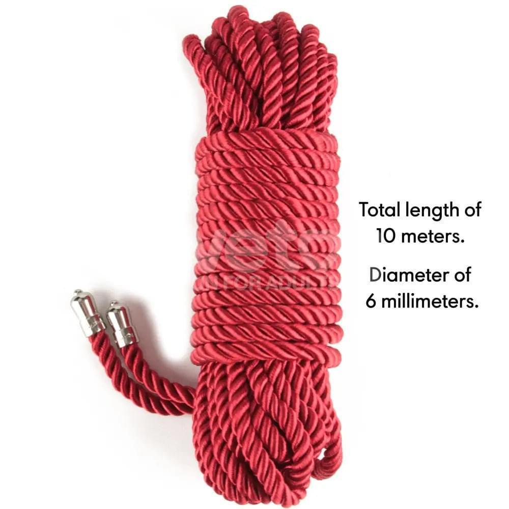 Rebellion Reign Silky Bondage Rope -  -  Bondage Rope - 10 metre length Lovetoy Discreet Intimate Essentials.