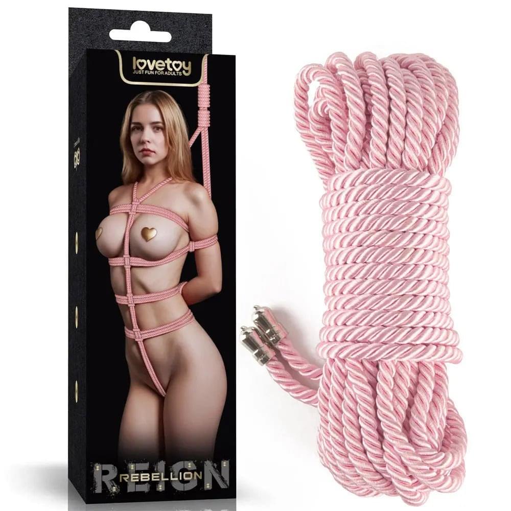 Rebellion Reign Silky Bondage Rope -  -  Bondage Rope - 10 metre length Lovetoy Discreet Intimate Essentials.