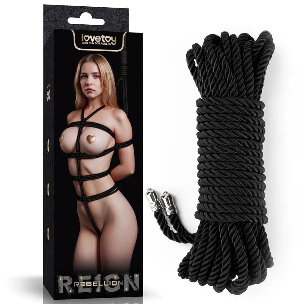 Rebellion Reign Silky Bondage Rope -  -  Bondage Rope - 10 metre length Lovetoy Discreet Intimate Essentials.