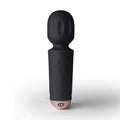 Rechargeable 16 Mode Silicone Mini Wand Black Tulip Rocks Off Discreet Intimate Essentials.