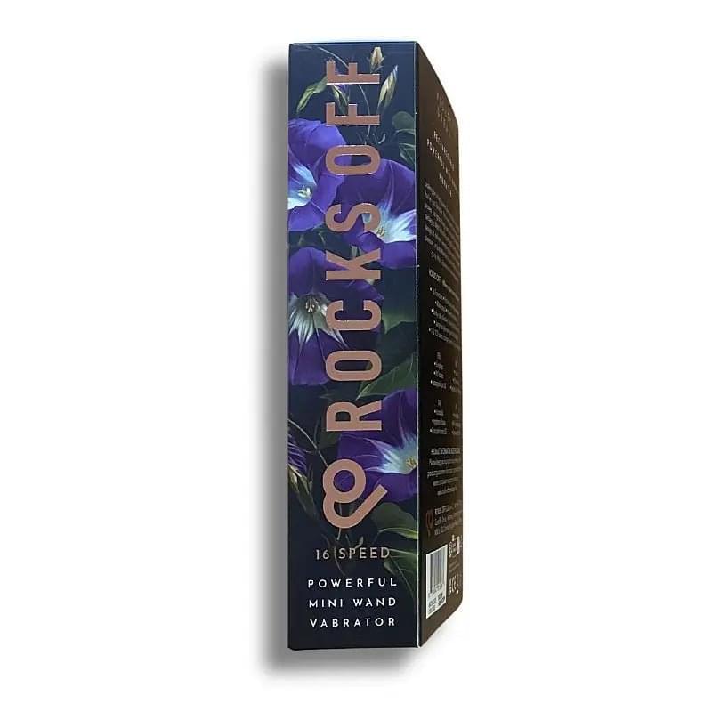 Rechargeable 16 Mode Silicone Mini Wand Violet Dream Rocks Off Discreet Intimate Essentials.