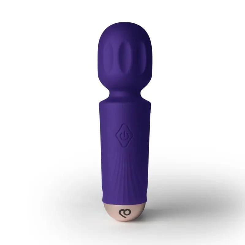 Rechargeable 16 Mode Silicone Mini Wand Violet Dream Rocks Off Discreet Intimate Essentials.